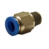 műanyag-levegőcső dugaszolható csatlakozó, egyenes, külső menetes, 1/2", 14mm